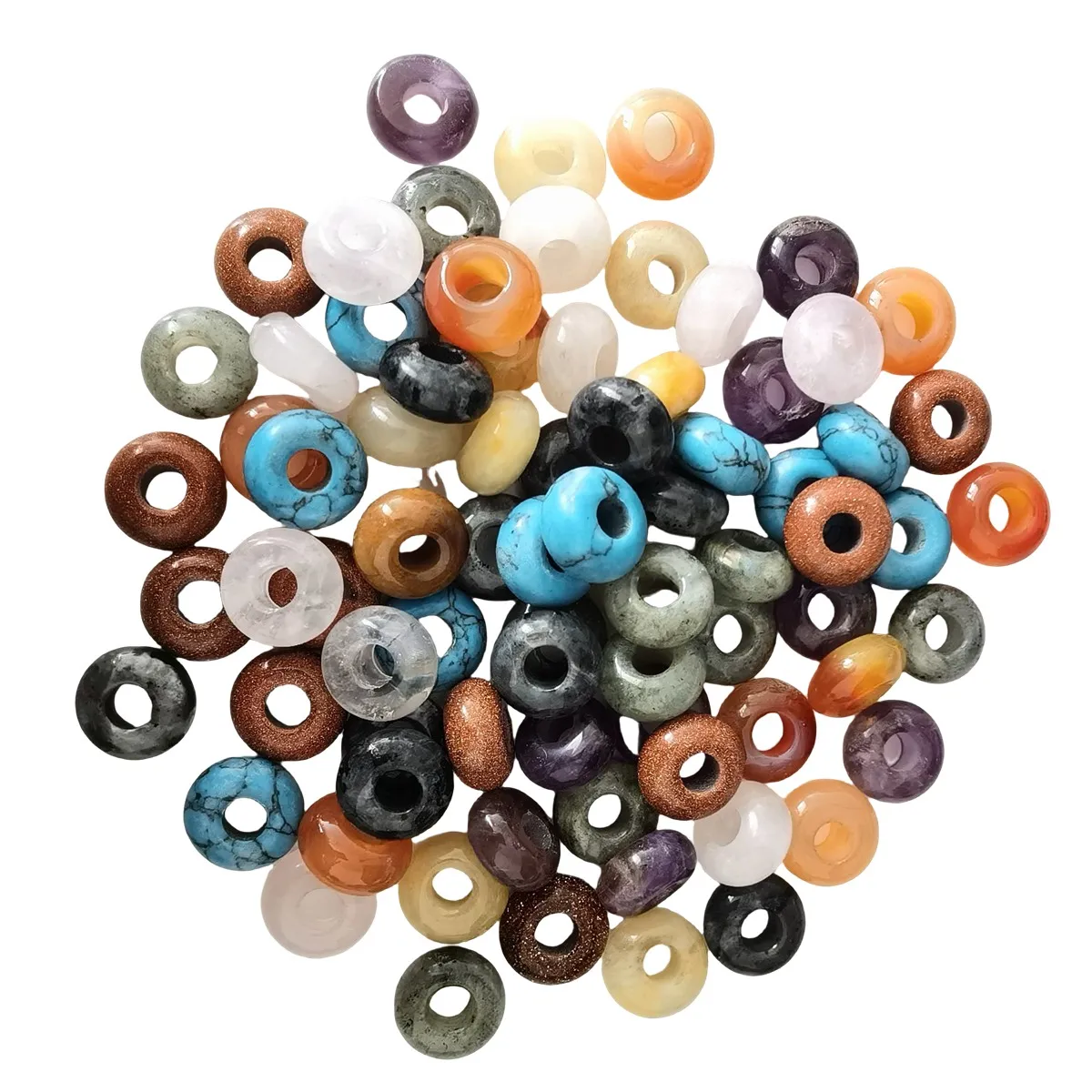 Power Tools Wholesale - 14x8mm Abacus Gemstone Beads forato foro