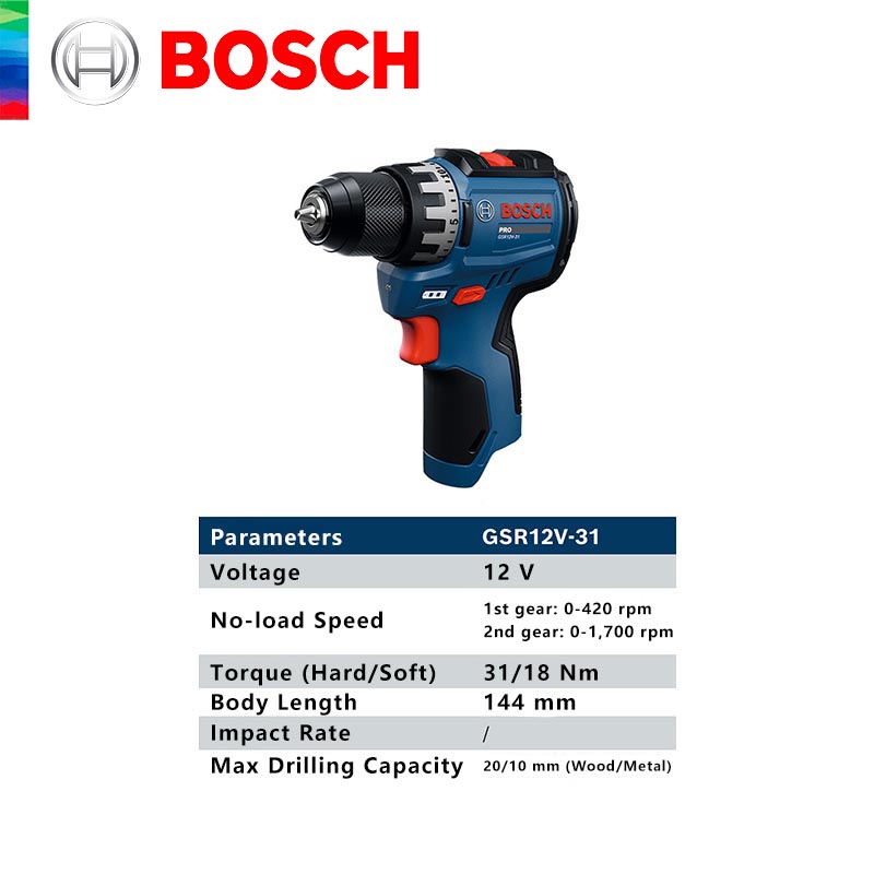 BOSCH GSR 12V-31 Professional  - Power Tools Bosch recensione e prezzo