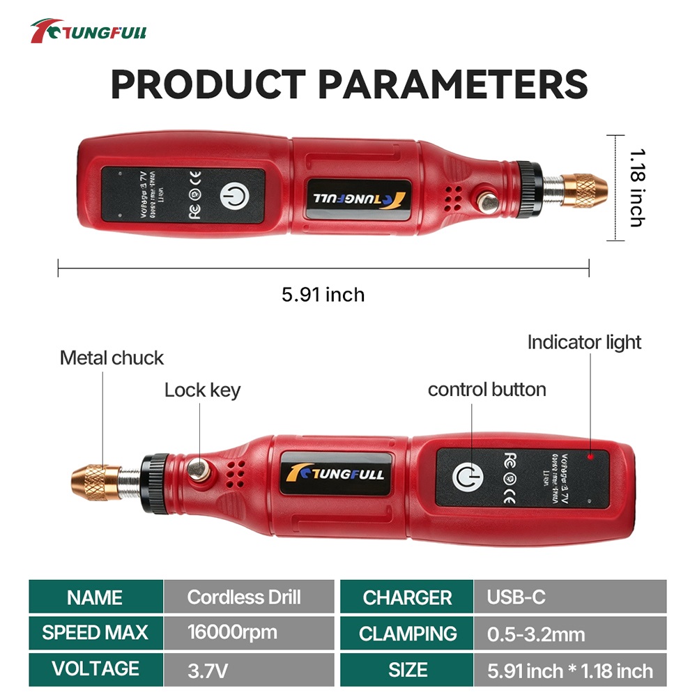 TUNGFULL Utensile Rotante Senz - Power Tools Safety recensione e prezzo
