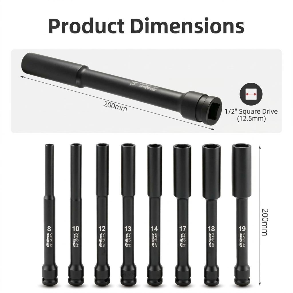 Set di bussole a impatto extra - Power Tools Impact Wrench recensione e prezzo