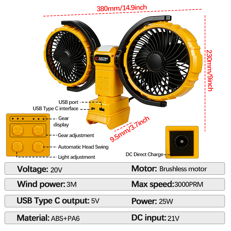 Ventilatore Portatile a Doppia - Power Tools Book recensione e prezzo