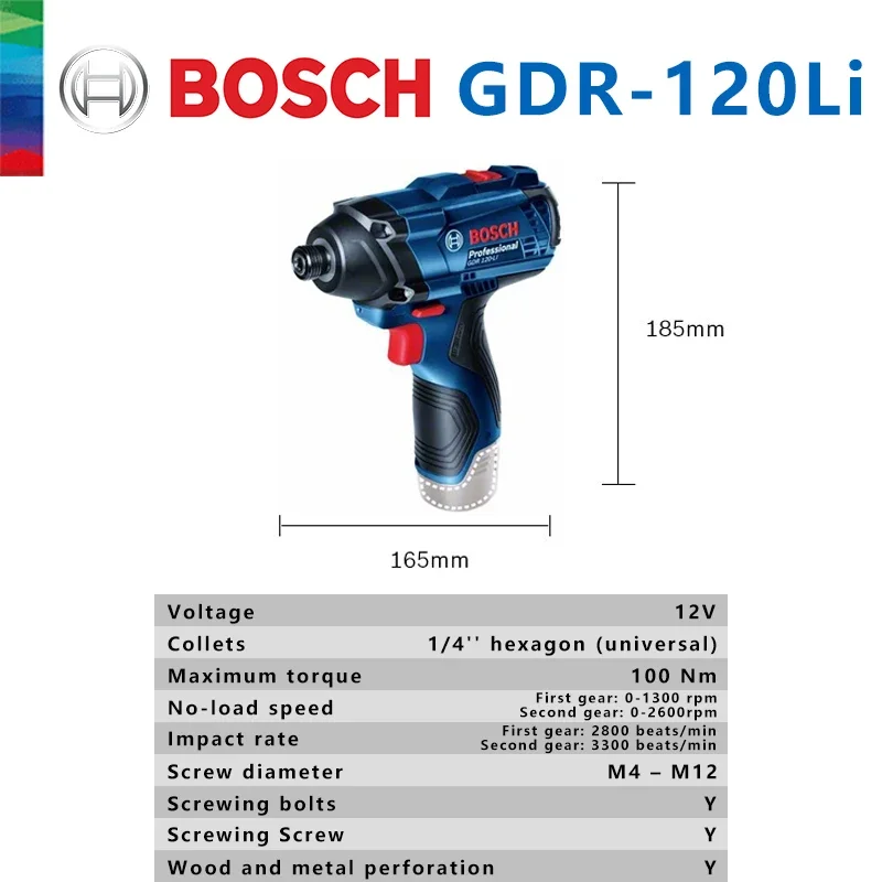 Bosch Originale GDR 120-LI Avv - Power Tools Impact recensione e prezzo