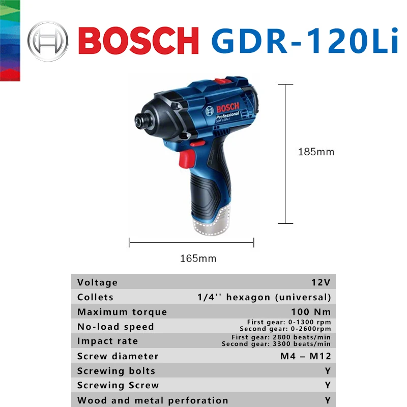 Bosch Originale GDR 120-LI Avv - Power Tools Impact Wrench recensione e prezzo